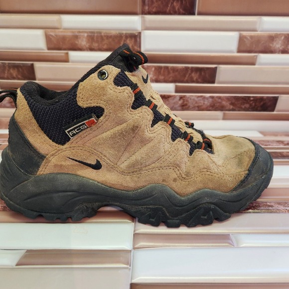 Nike Boots Mens Size 7 ACH Hiking Boots Brown Suede Vintage 2000 000709 No Laces main image 9